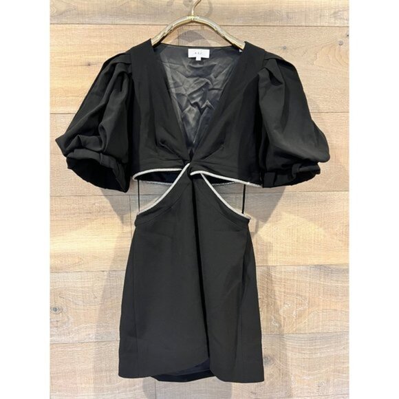 NWOT A.L.C. Hazel black cut out Dress size 10 - Picture 11 of 13